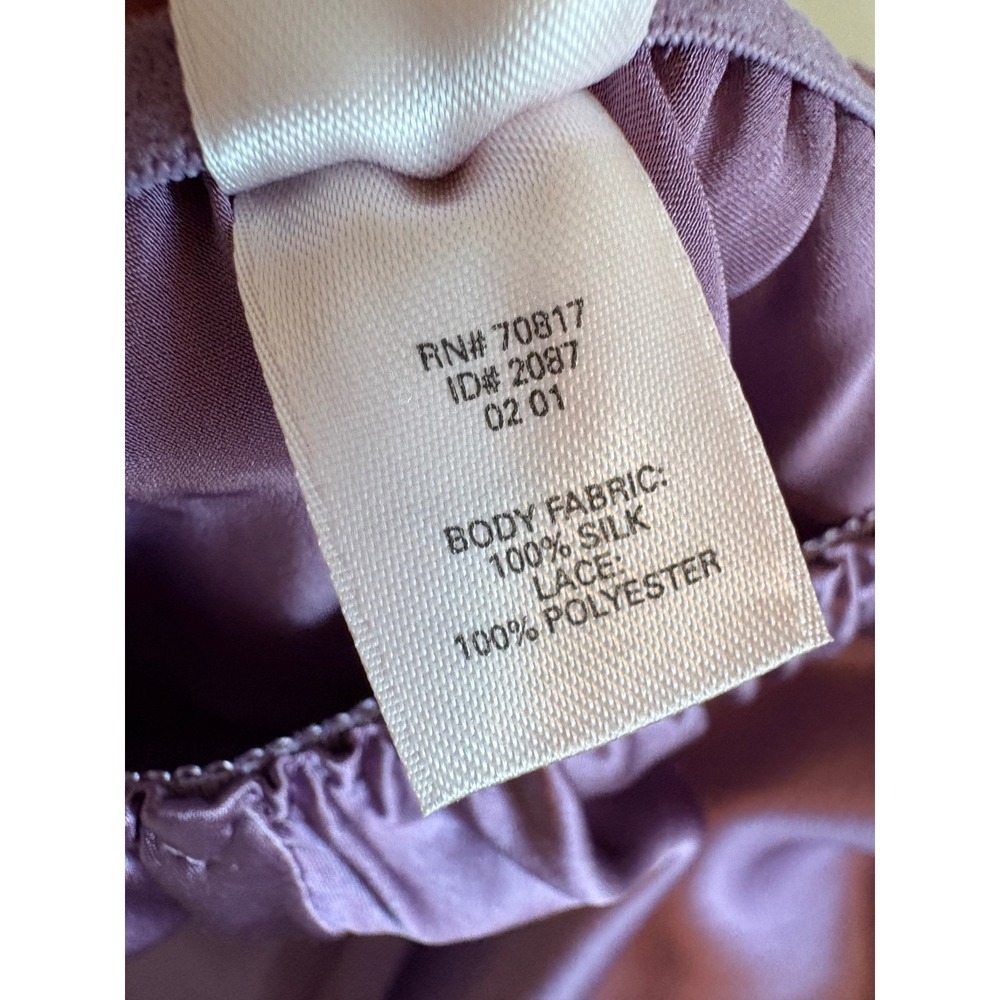 Vintage Victoria's Secret Silk Collection Lavender Lace Cami Short Set L NWOT - Picture 12 of 14
